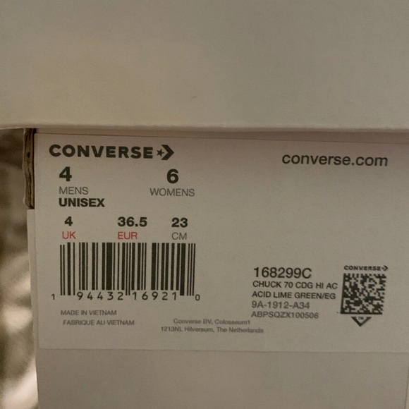 Comme Des Garcon Converse Chucks - Picture 4 of 4